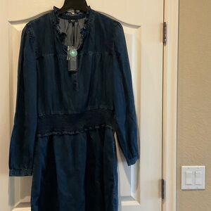 Rails Blue Midi Jeans Dress